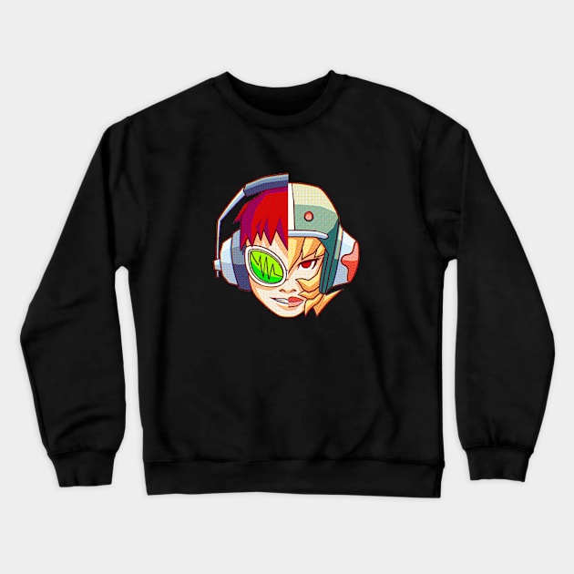 Beat & Gum mixed portrait Crewneck Sweatshirt by barbes-artworks